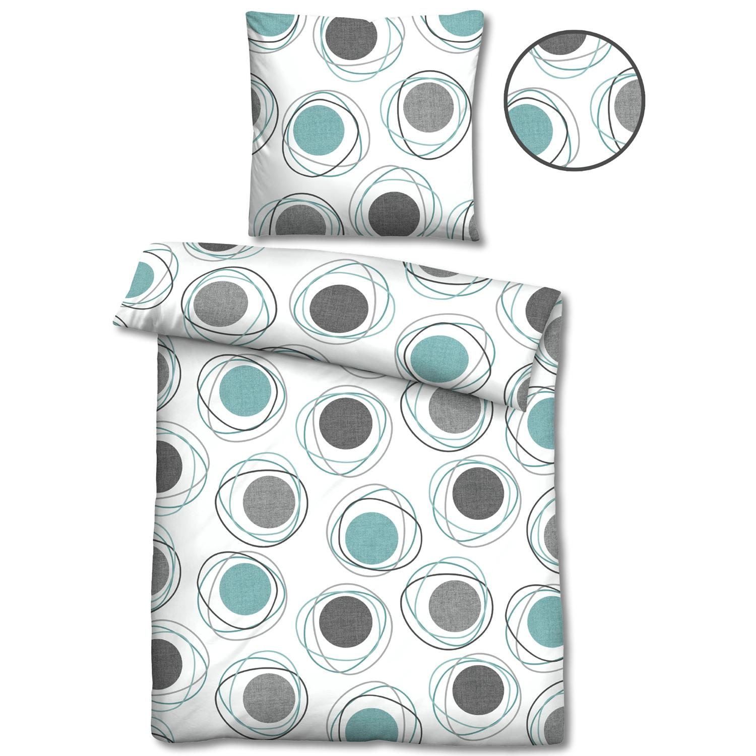 Double pack Castell Polycotton Renforcé bed linen 155 x 220 cm + 80 x 80 cm