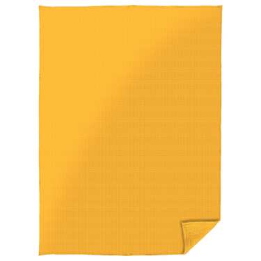 Бавовняна вафельна ковдра з піке жовта 130 x 180 см
