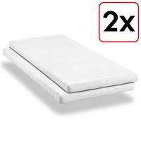 Comfort foam mattress K10 80 x 200 cm, height 10 cm, firmness level H3, twin set