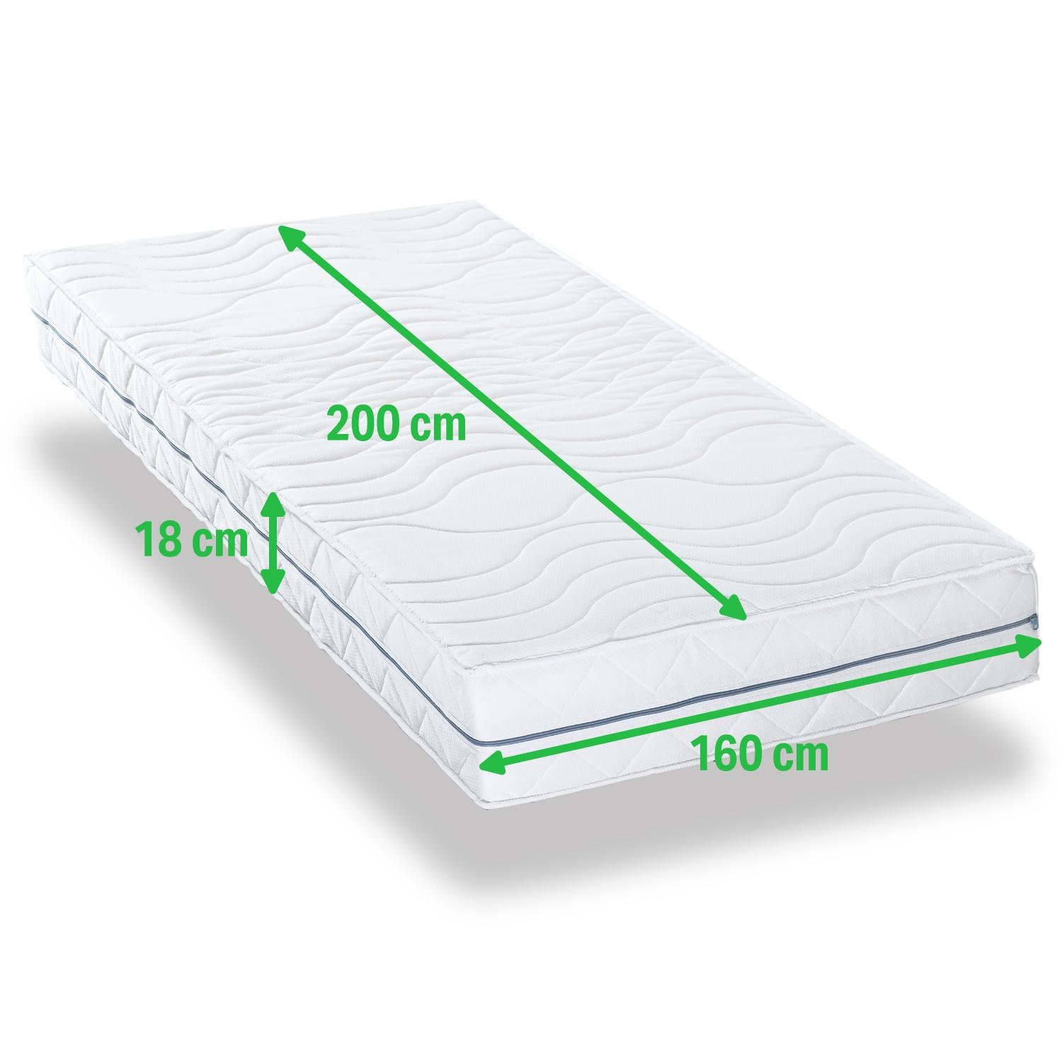 Höhe – Matratzenbezug Supportho Premium  / Sleezzz® Smart / Sleezzz® Superior T18 160 x 200 cm