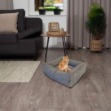 Petzzz εργονομικό κρεβάτι για γάτες και σκύλους Ortho S 75 x 65 x 22 cm με αφαιρούμενο εσωτερικό μαξιλάρι με καλοκαιρινή και χειμερινή πλευρά