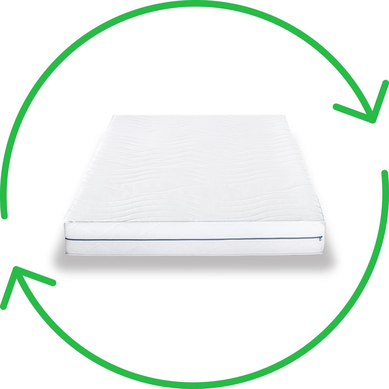 Ergonomic mattress 140x200 cm 7-zone Supportho Premium, height 18 cm, firmness level H2/H3 + Supportho gel effect pillow 40 x 80 cm