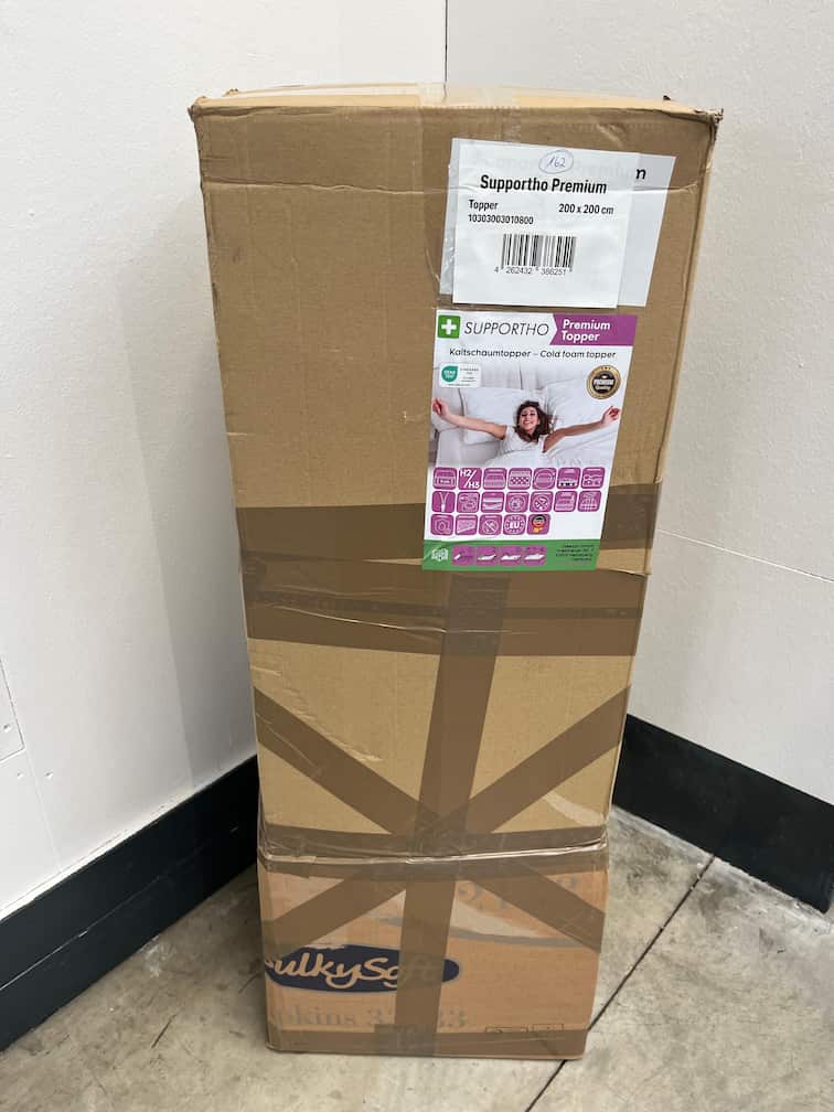 Online returnering af koldskumstæppe Supportho Premium topper 200 x 200 cm H3, højde 9 cm, hårdhedsgrad H3 med antibakterielt betræk Online returnering af koldskumstæppe Supportho Premium topper 200 x 200 cm H3, højde 9 cm, hårdhedsgrad H3 med antibakterielt betræk