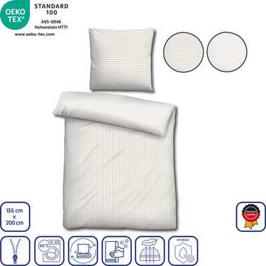 Castell cotton satin bed linen 135 x 200 cm + 80 x 80 cm