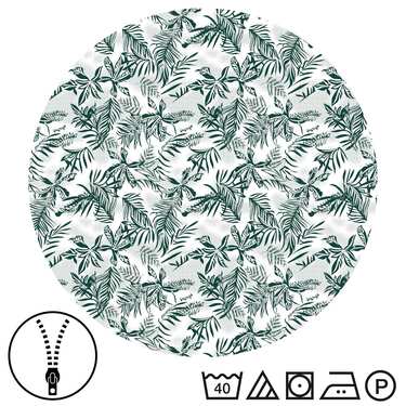 CloudComfort Basic Mikrofaser Bettwäsche grüne Blätter 135 x 200 + 80 x 80 cm