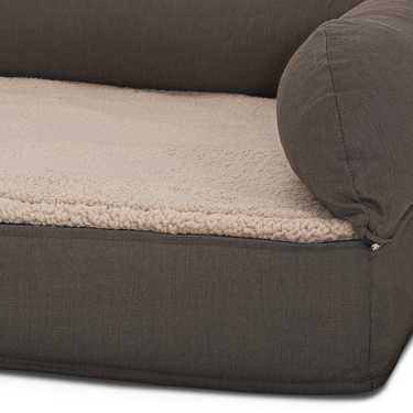 80 x 55 x 23 cm orthopaedic dog bed with backrest size M