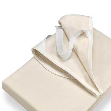 Sleezzz Basic Molton matrača pārvalks 90 x 190 cm, matrača pārvalks, izgatavots no 100% kokvilnas, dabīgās krāsās, fiksēts spriegojums