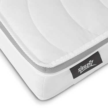 7zónová ergonomická taštičková matrace Sleezzz Diamond T1000 100 x 200 cm, výška 23 cm, stupeň tuhosti H2/H3, 1000 pružin/2m²