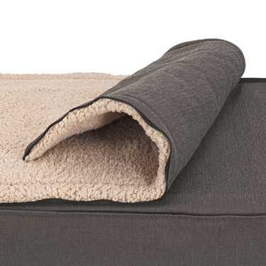 Letto ortopedico per cani 100 x 70 x 27 cm con schienale taglia M