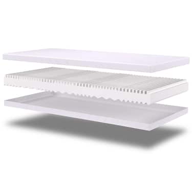 Premium 7-Zonen Matratze 200x200 cm CloudComfort, Höhe 15 cm, Härtegrad H2/H3