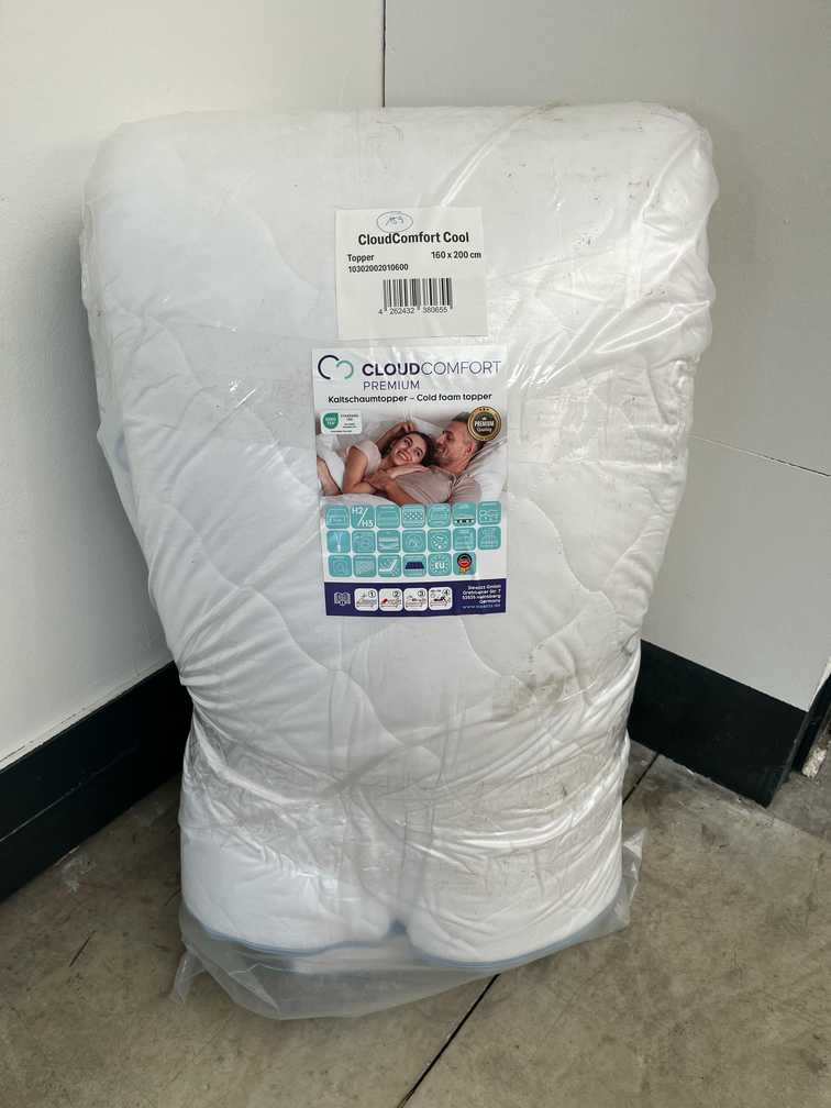 Online-Retoure CloudComfort Cool Topper 80 x 200 cm H2/H3