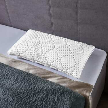 Matelas ergonomique en mousse haute résilience Supportho Premium 80 x 200 cm, hauteur 18 cm, degré de fermeté H2/H3 + Oreiller Supportho viscoélastique confort 40 x 80 cm