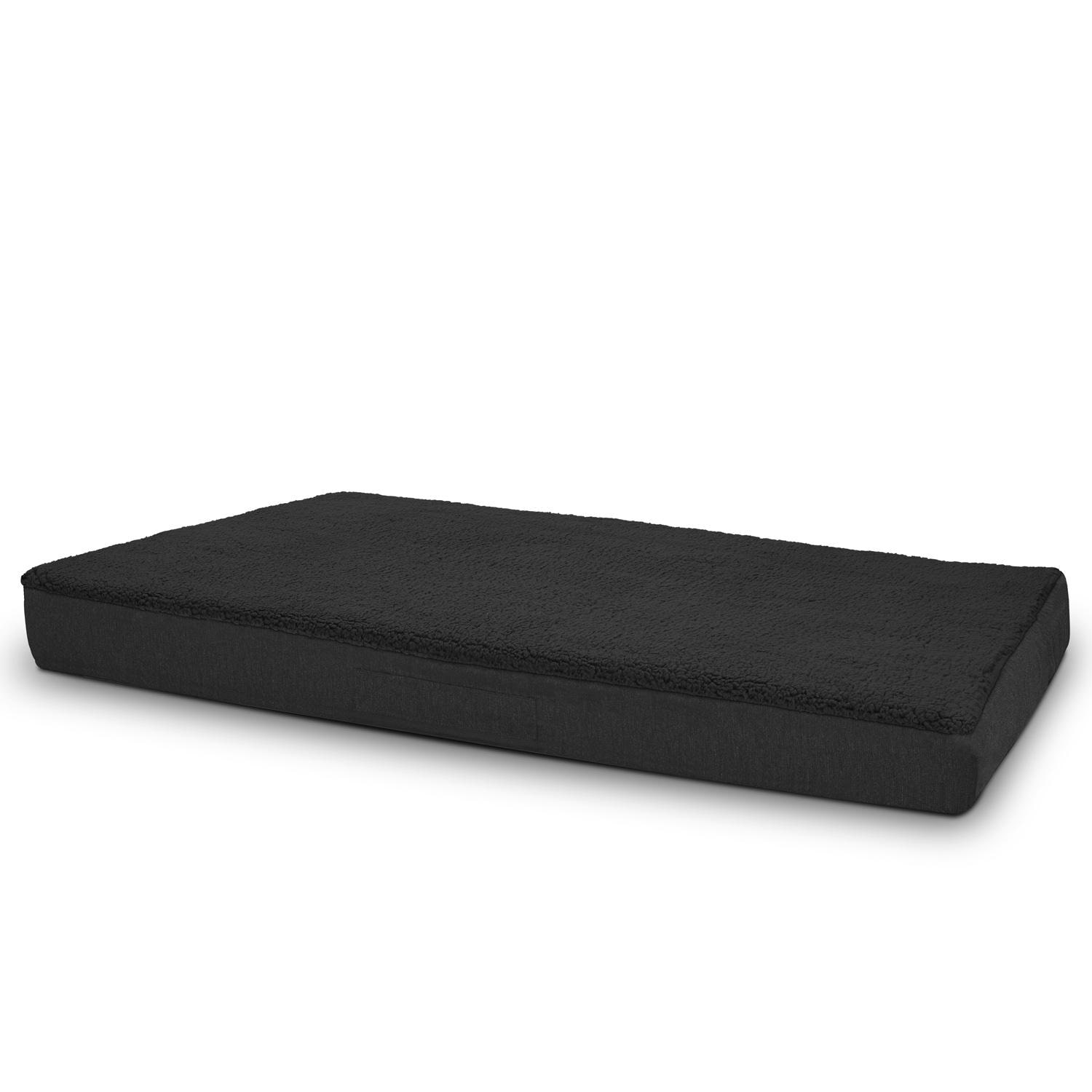120 x 75 x 10 cm Petzzz orthopedic dog cushion size XL color black