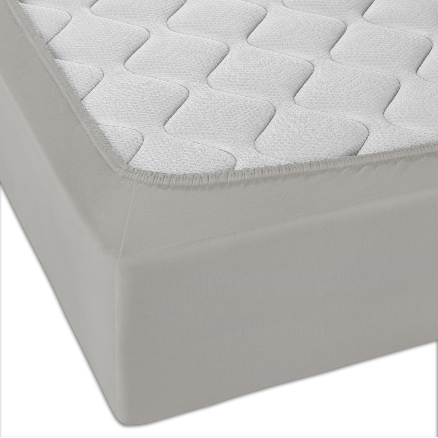 Spannbettlaken Winterflausch silber grau 140 x 190 - 160 x 200 cm