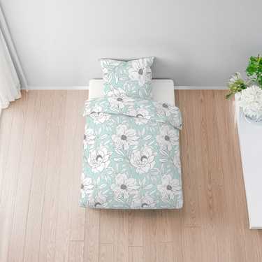 Double pack Castell biber bed linen 135 x 200 cm + 80 x 80 cm