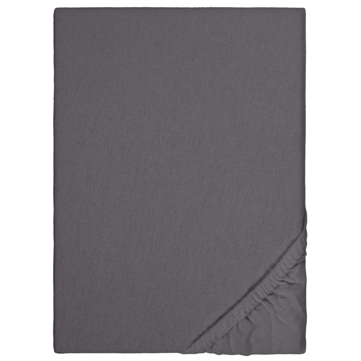 Fitted sheet winter fleece anthracite 140 x 190 - 160 x 200 cm