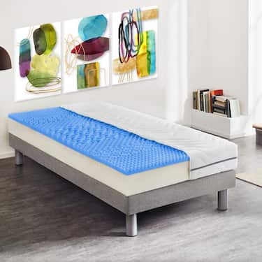 7-zone viscoelastic mattress Sleezzz Smart 80 x 200 cm, height 18 cm, firmness level H2+H3 with air memory foam