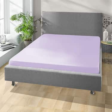 Fitted sheet microfiber interlock jersey lilac 90 x 190 - 100 x 200 cm 180 x 200 - 200 x 200 cm