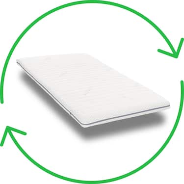 Накладка з холодної піни Supportho Premium Topper 100 × 200 см, H3, висота 8 см, ступінь жорсткості H3, з антибактеріальним чохлом