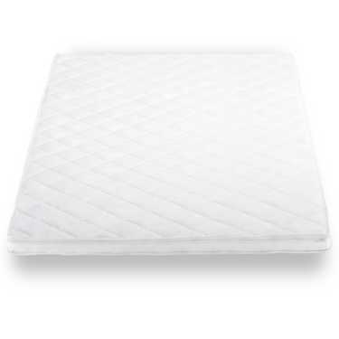 Comfort foam topper T6 180 x 200 cm, height 6 cm, firmness level H3 + 2 CloudComfort Basic microfiber pillows 80 x 80 cm