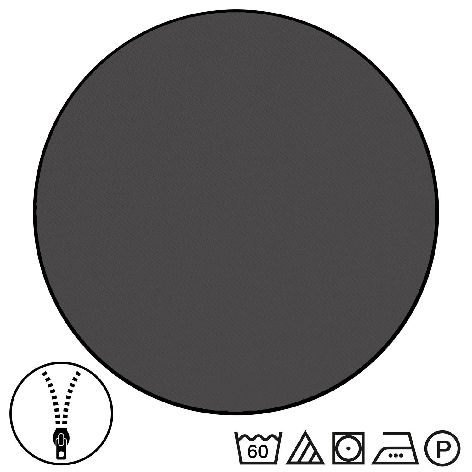 Double pack Sleezzz® Renforcé reversible bed linen dark gray/white 135 x 200 + 80 x 80 cm