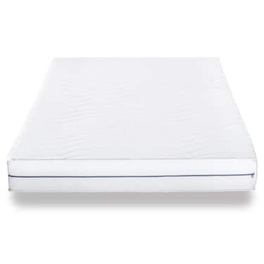 Materasso ergonomico 140x200 cm Supportho Premium a 7 zone, altezza 18 cm, livello di rigidità H2/H3 + set letto CloudComfort Basic in microfibra 135 x 200 cm + 80 x 80 cm