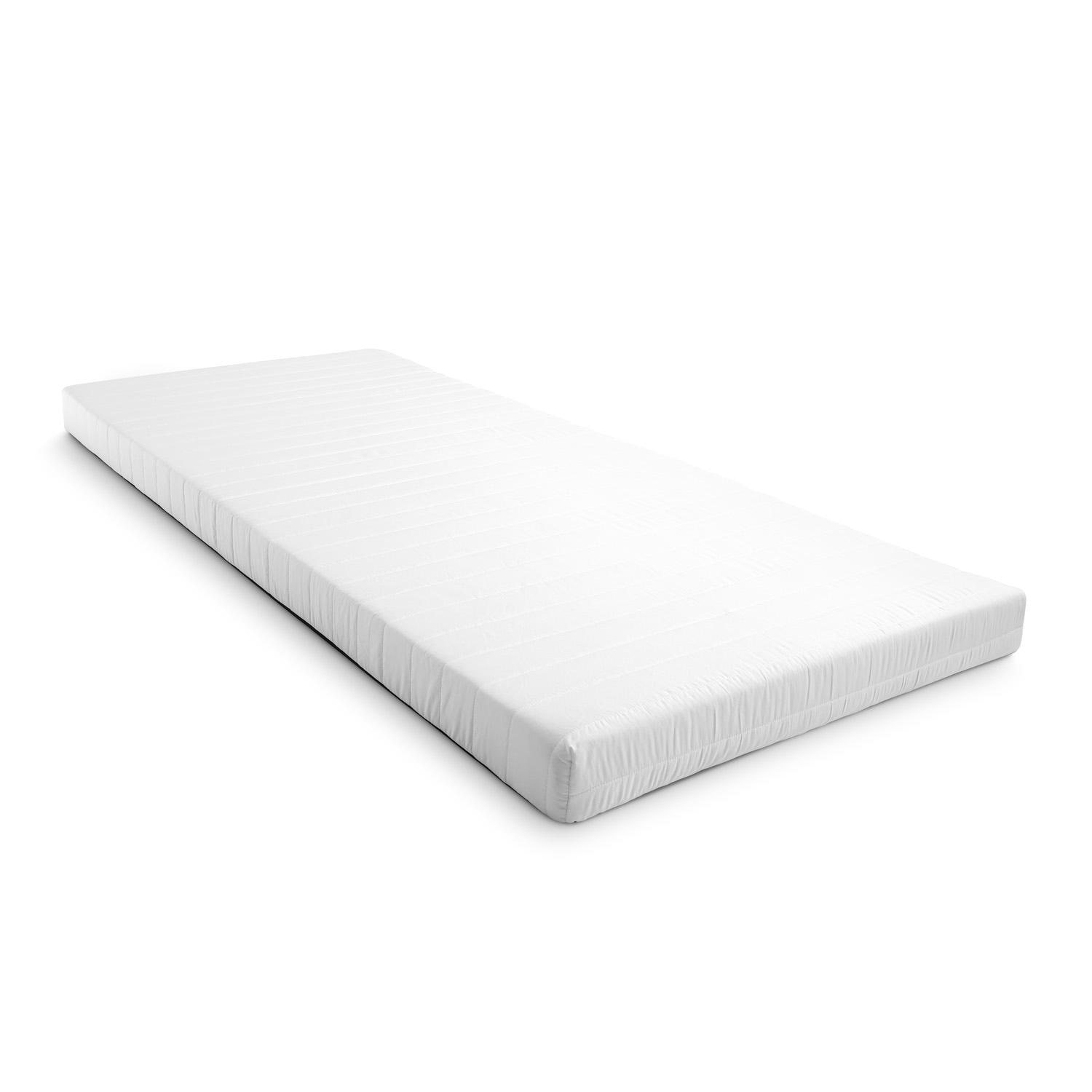 Comfort foam mattress K10 90 x 200 cm, height 10 cm, firmness level H3 + CloudComfort Basic microfiber bed set 135 x 200 cm + 80 x 80 cm