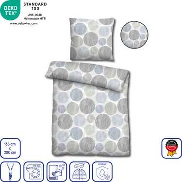 Double pack Castell microfiber bed linen 135 x 200 + 80 x 80 cm