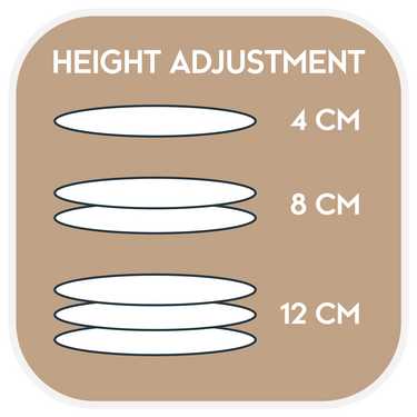 7 Zonen Viskoelastik-Matratze Sleezzz Smart 180 x 200 cm, Höhe 18 cm, Härtegrad H3 mit Air Memoryschaum + 2 x Sleezzz® Smart höhenverstellbares Kissen