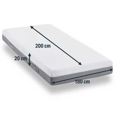 Sleezzz Premium yatak kılıfı 180 x 200 cm, yükseklik 20 cm