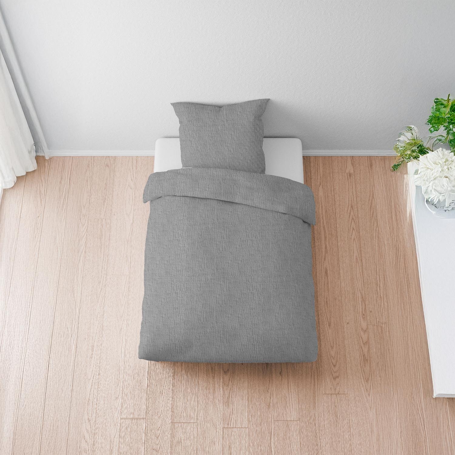 Çift kişilik paket Sleezzz® muslin nevresim gri 135 x 200 cm + 80 x 80 cm