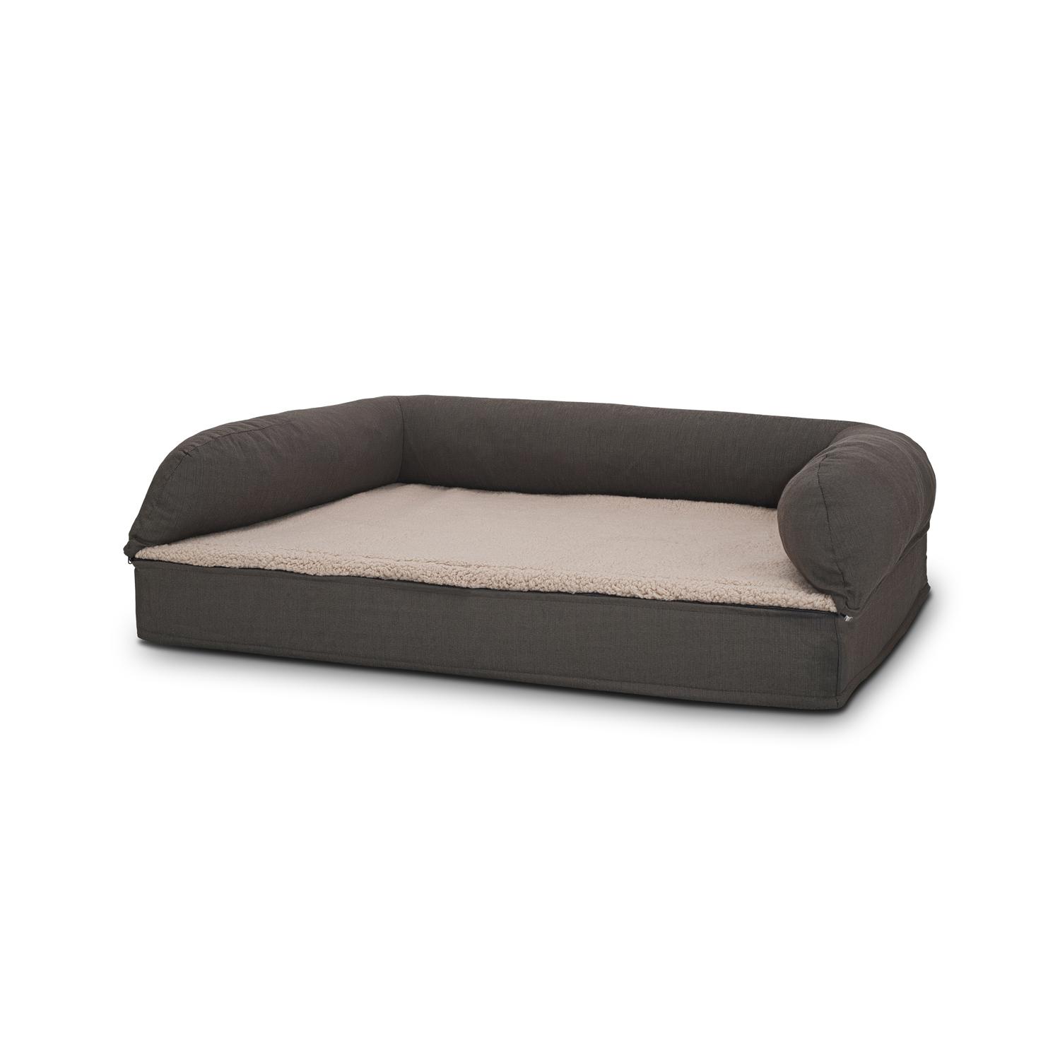 100 x 70 x 27 cm orthopaedic dog bed with backrest size M