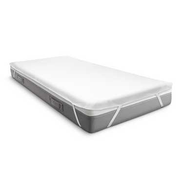 Sleezzz Vital wasserdichter Molton Matratzenschutz Fixspann 90 x 200 cm, Matratzenschoner aus 100% Baumwolle in weiß