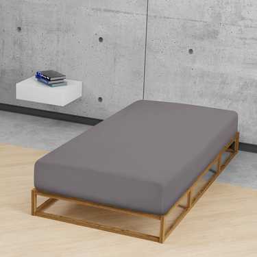 Castell underlakan bäver mörkgrå 90 x 190 - 100 x 200 cm