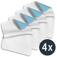 Sleezzz Vital wasserdichte Saugvlies Matratzenauflage, 75 x 90 cm, zum Schutz der Matratze im 4er-Pack