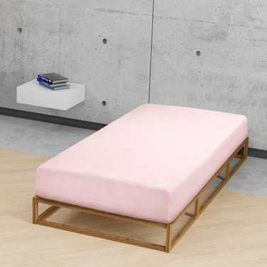 Castell fitted sheet jersey rosa 90 x 190 - 100 x 200 cm