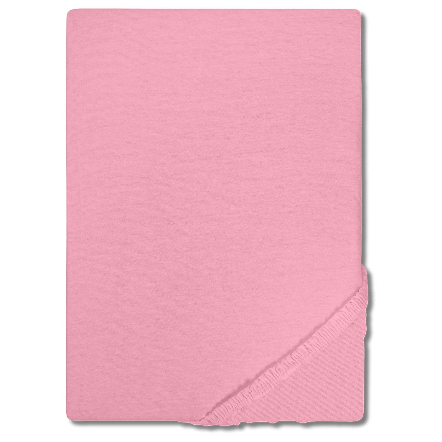 4er-Set Setex REFIBRA Feinbiber Spannbettlaken rosa 200 x 200 cm