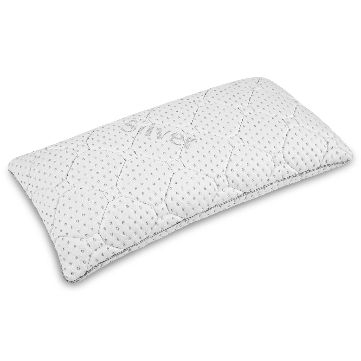 2 x Supportho viskoelastisk komfort-sovepude 40 x 80 cm