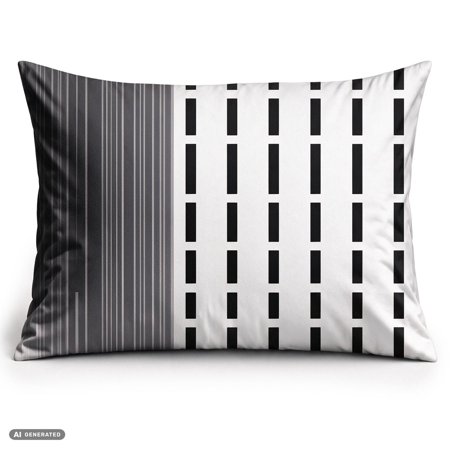CloudComfort Basic – Set de 2 fețe de pernă din bumbac, bej/alb, 70 x 90 cm