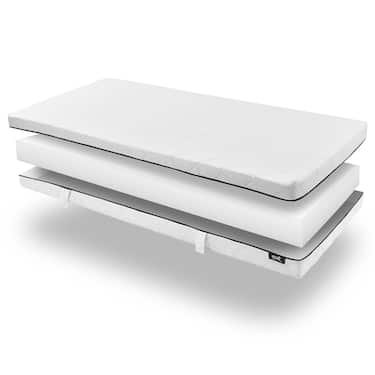 Sleezzz Superior pocket spring mattress 90 x 200 cm, height 18 cm, firmness level H3 + CloudComfort Basic microfiber bed set 135 x 200 cm + 80 x 80 cm