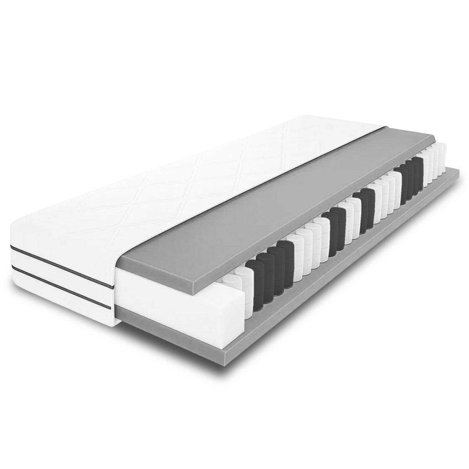 70 x 200 cm Classic Pocket Spring Mattress, Height 23 cm, Firmness Level H2/H3