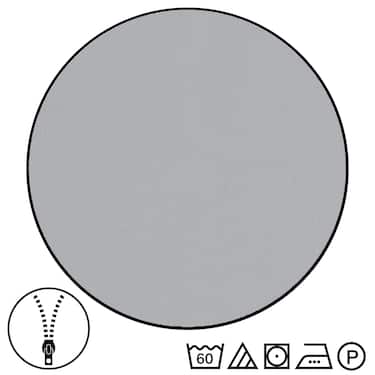 Sleezzz® Renforcé Wendebettwäsche hellgrau/weiß 135 x 200 + 80 x 80 cm