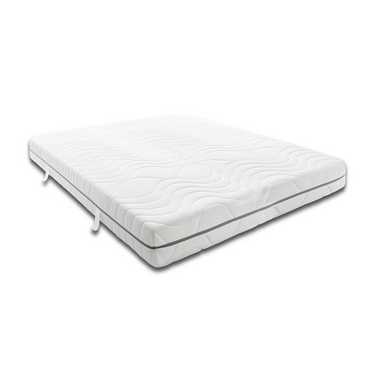 Colchão viscoelástico de 7 zonas Sleezzz Smart 120 x 200 cm, altura 18 cm, nível de firmeza H3 com espuma viscoelástica de ar