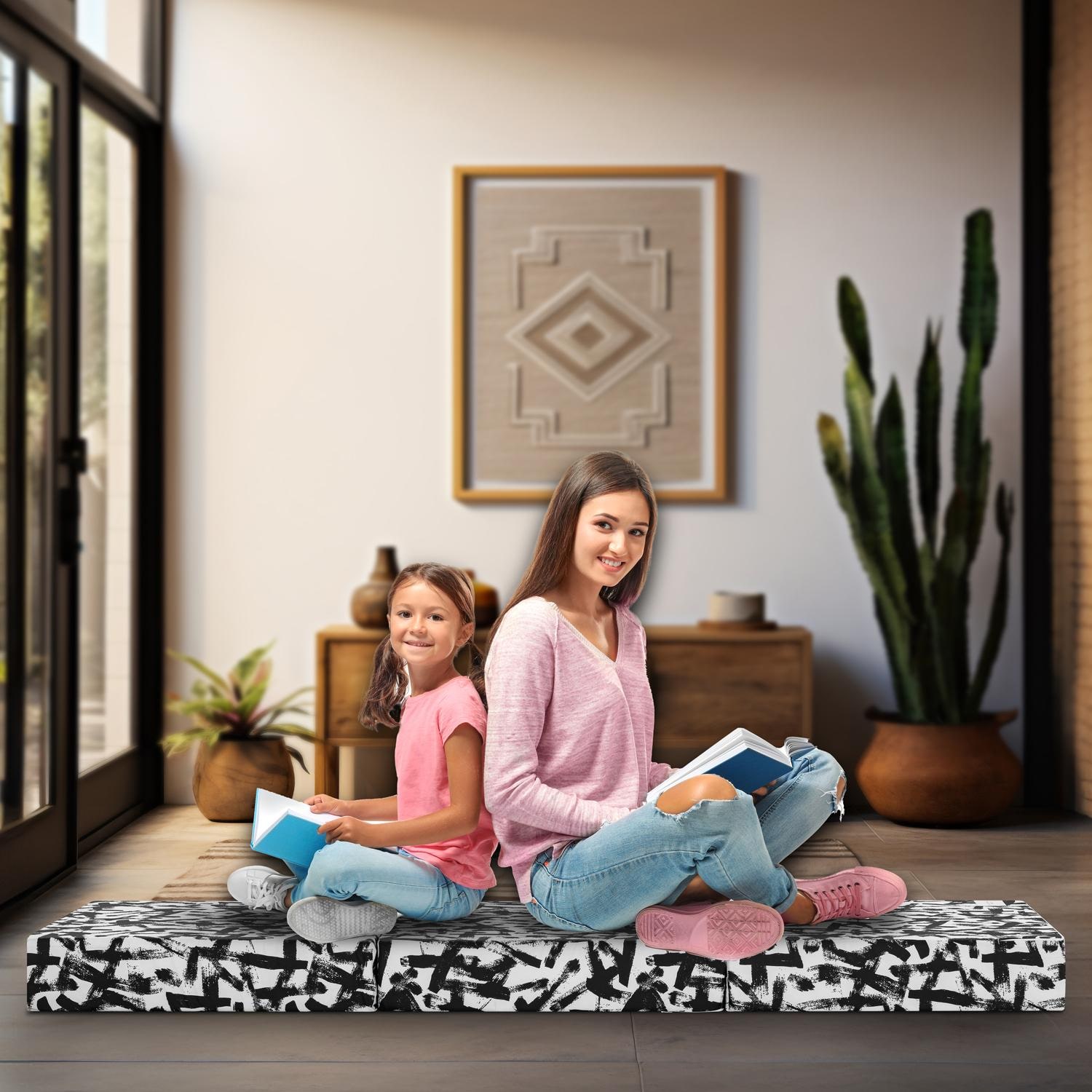 In the bedroom – CloudComfort Basic folding mattress 75 x 195 cm