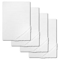 Set di 4 lenzuola CloudComfort Basic in jersey stretch bianco 90 x 190 - 100 x 200 cm (4 pezzi)