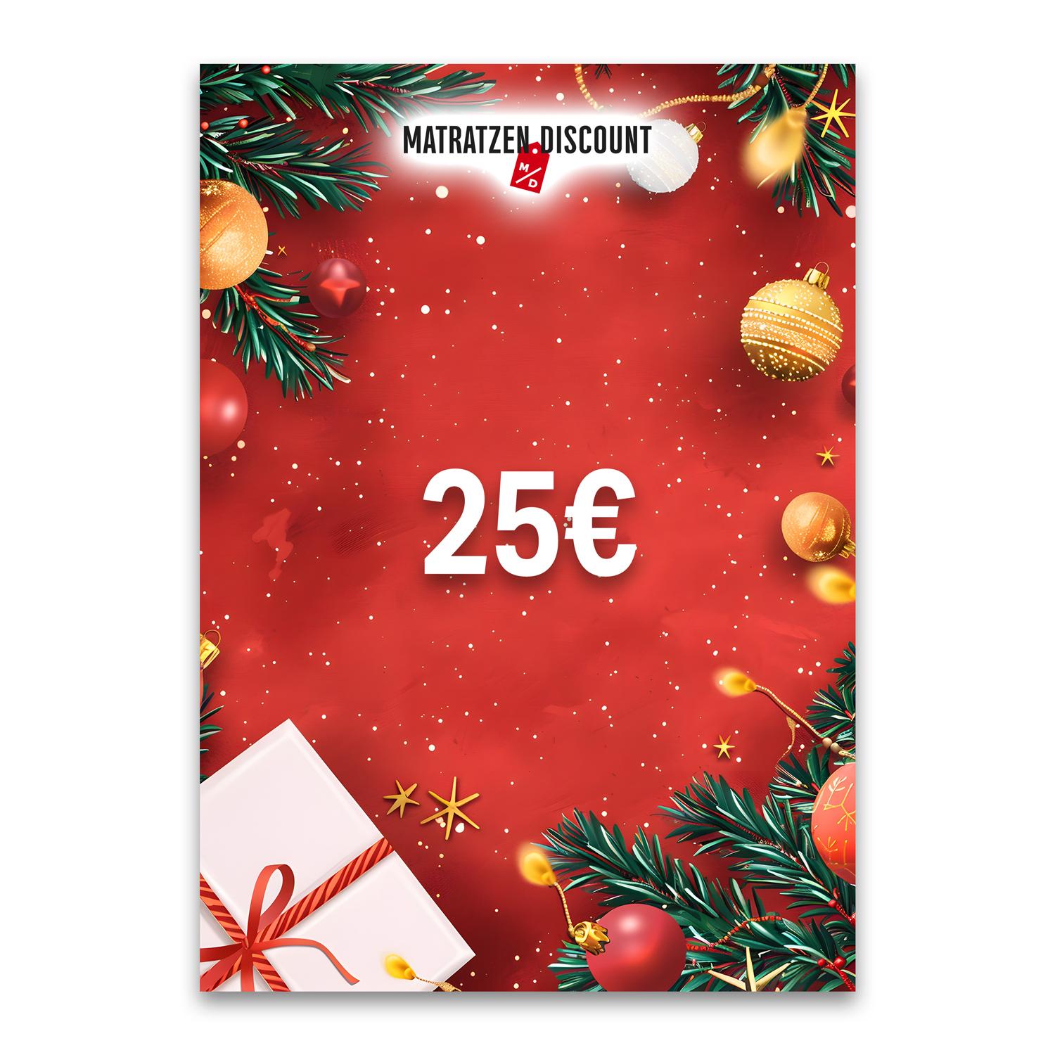 Kerstcadeaubon 2 - 25 €