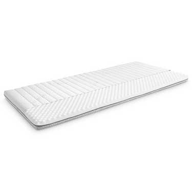 Kaltschaumtopper Supportho Premium Topper 90 x 200 cm H3, Höhe 9 cm, Härtegrad H3 mit antibakteriellem Bezug