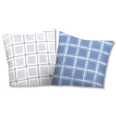 Doppelpack Castell Baumwoll-Satin Bettwäsche 135 x 200 cm + 80 x 80 cm