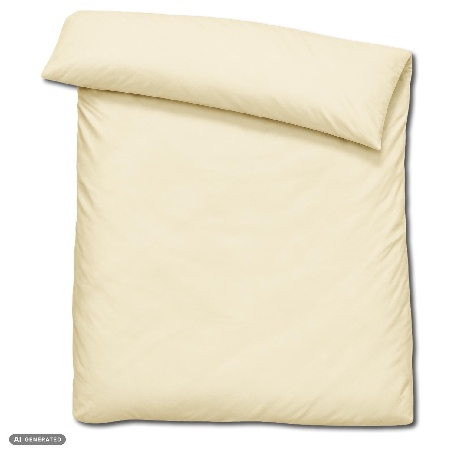 Cloud Comfort Mako Satin Bedding 2-Piece Set: 135 x 200 cm + 80 x 80 cm