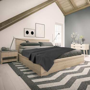 Baumwoll Waffelpiqué Decke schwarz 130 x 180 cm